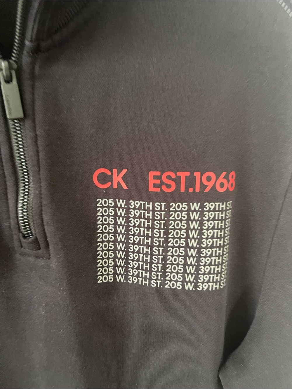 Calvin Klein - Navy - 3/4 Zip! Excellent Condition!